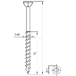 Шуруп д/дерева Deck Screw д/фасадов, террас с потай. головкой  4,5x42 TX20 (упак.250 шт.)